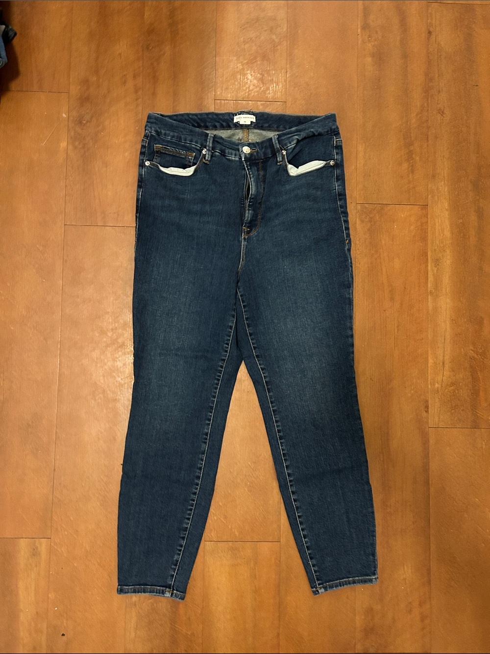 Good American Dark Indigo Skinny Jeans
